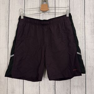 Skora Mens Medium Dark Purple Qwick-Dry Elastic Waist Athletic Shorts